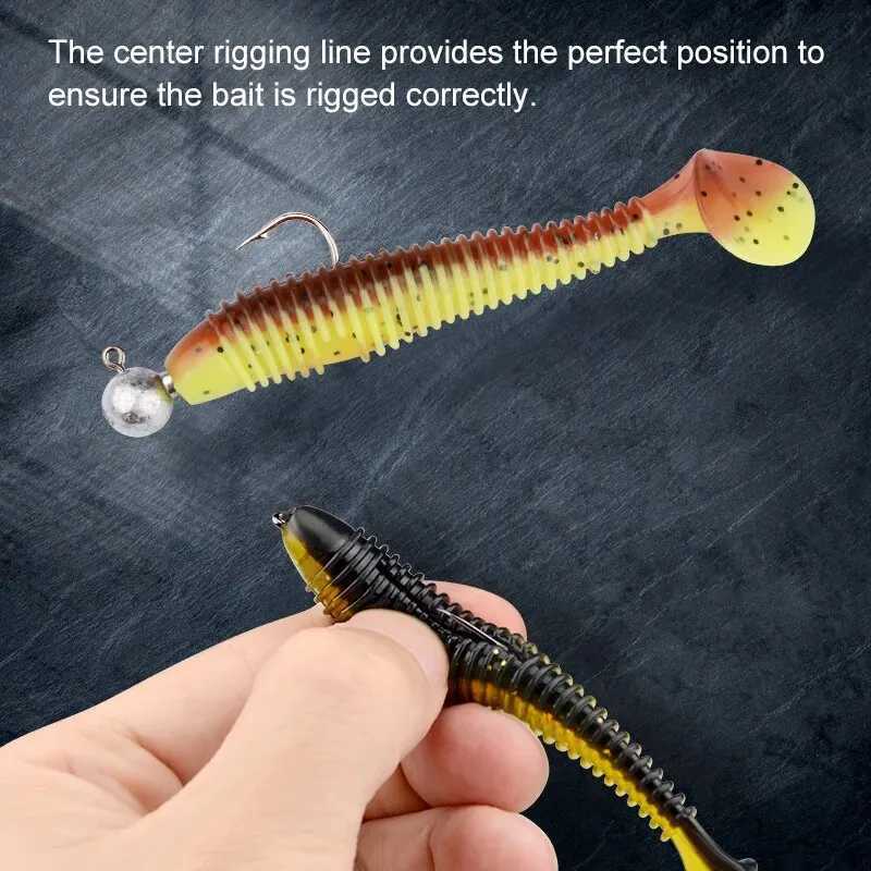 MEREDITH Swing FAT 75mm 85mm Padd Tail Lures Wobbr Fishing Soft Lure For Bass Silicone Bait W250926