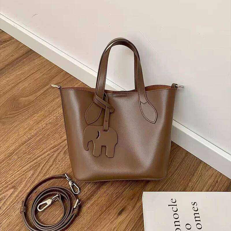 Women's Natural Genuine Leather Shoulder Bag Female Large Capacity Soft Cowhide Handbag Ladies Fashion Designer Bags Suotong2509