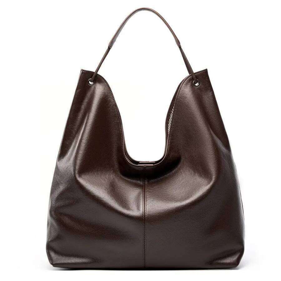 Large Capacity Texture Armpit Cow Single Shoulder Commuter Woman Designer Bag suotong2509