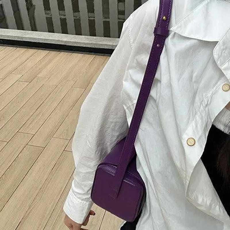 Personalized Purple Box Square Bag 2025 New Fashion Womens One Shoulder Crossbody Bags Temperament Versatile Party Handbags Z250926