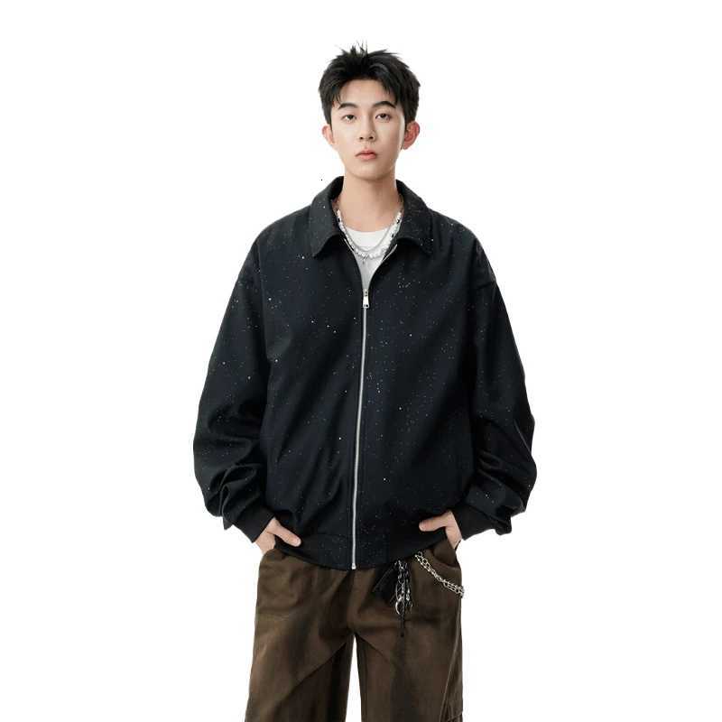 Streetwear Star Print Coats Men Lightweight Windbreaker Spring Fall Casual Jackets for Men Outdoor Mens Bomber Jacket Man Coats W250926