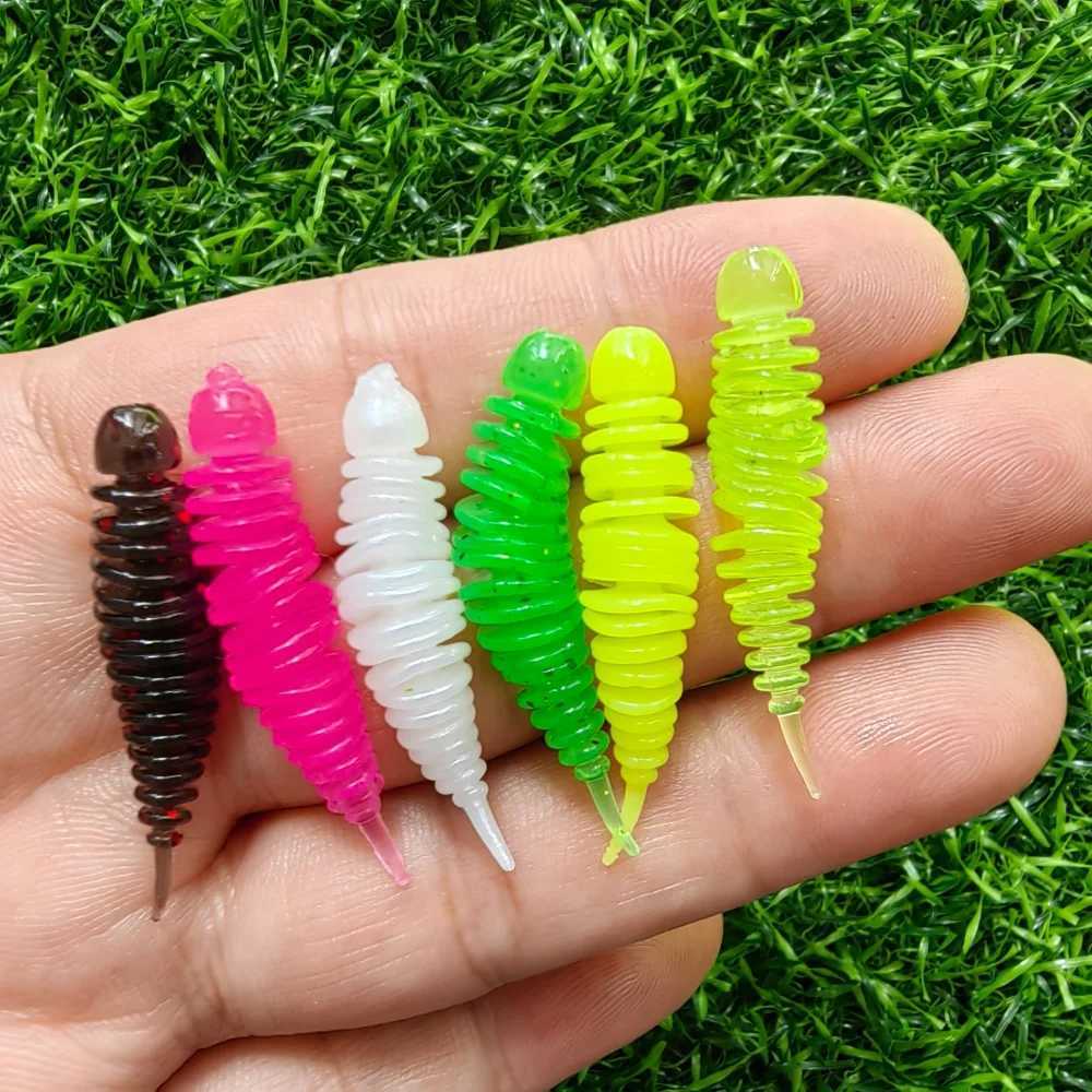 MUKUN 30PCS Soft Fishing Lure 30mm058g 42mm075g Mixed 6Colors Fishing Lure Set Shiner Silicone Bait Fihling Tack Pesca W250926