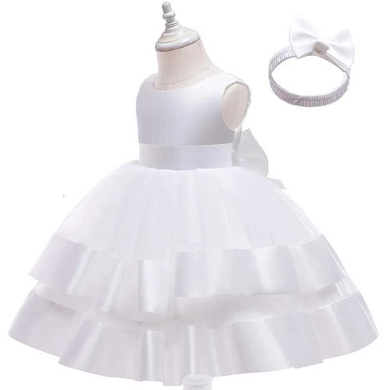 Baby Girls Princess Party Dress Flower Elegant Wedding Children Lace Mesh Tutu Wedding Christmas Birthday Dress Z250926
