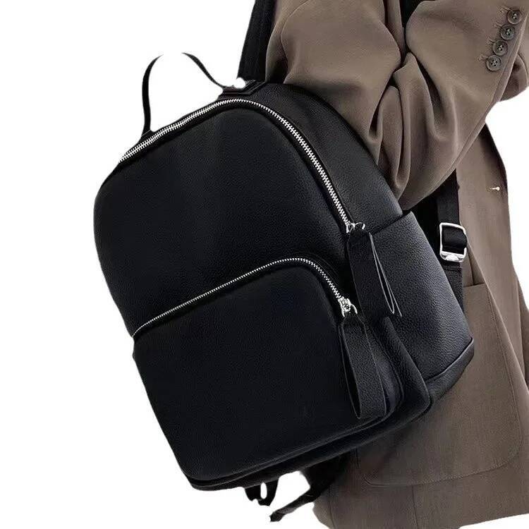 New Fashion Brand Cow Genuine Leather Women Backpacks Female Ladies Girl Student Korean Casual Designer Backpack high-quality