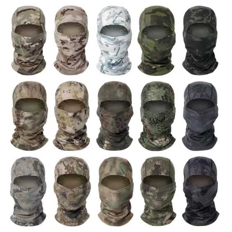 Camouflage Balaclava Cycling Full Face Mask Outdoor Sports Hunting Hiking Skiing Mask Motorcycle Helmet Inner Z250926