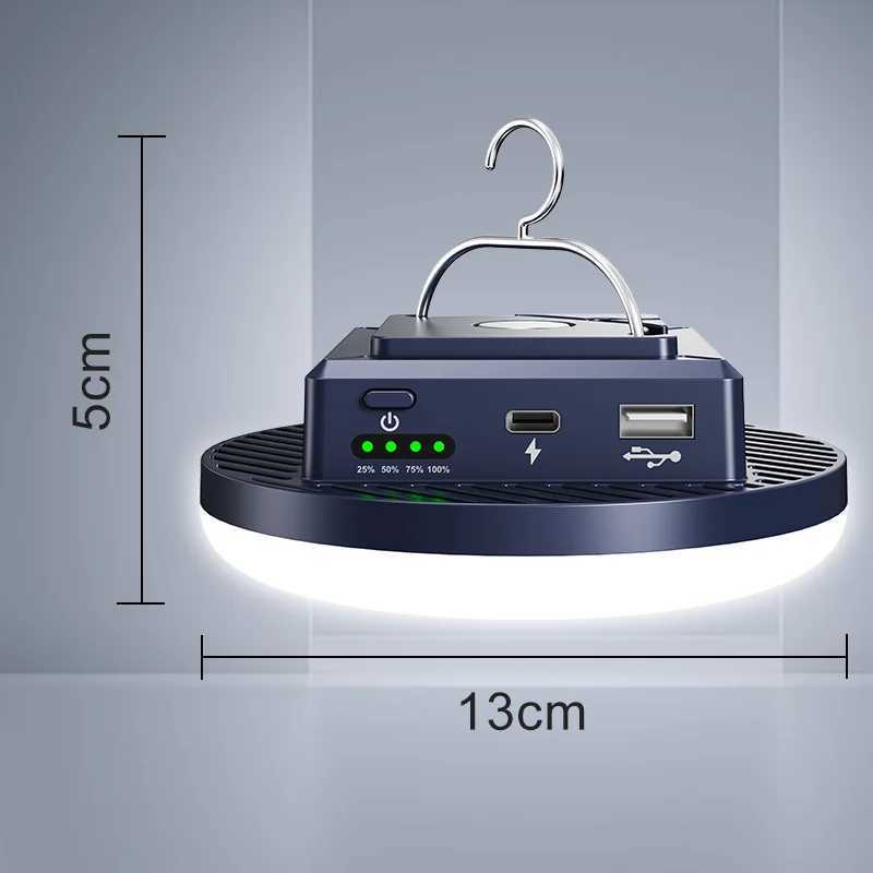 Camping Light LED Lantern Portable 4 Lighting Modes Hanging Rechargeable Outdoor Tent Emergency Light Camping with Magnet C250925