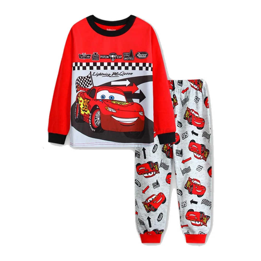 Disney MINISO 2pc Set Boys Pajamas 2025 Childrens Clothing Anime Print Long Sleeve Cute Toddler Boy Pijamas Infantil Clothes Homewear H250926