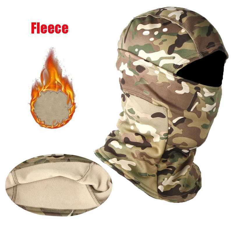 Winter Fleece Tactical Balaclava Outdoor Hunting Cycling Hiking Skiing Scarf Snowboard Face Mask Windproof Men Women Z250926