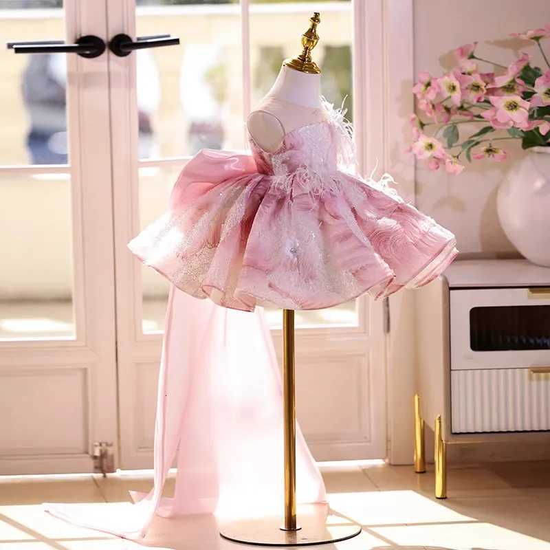 KLFLGD Luxury Party Dress Flower Girl Wedding Dress Toddler Pageant Dress 2025 Gala Dress Girl baby girl dress Z250926