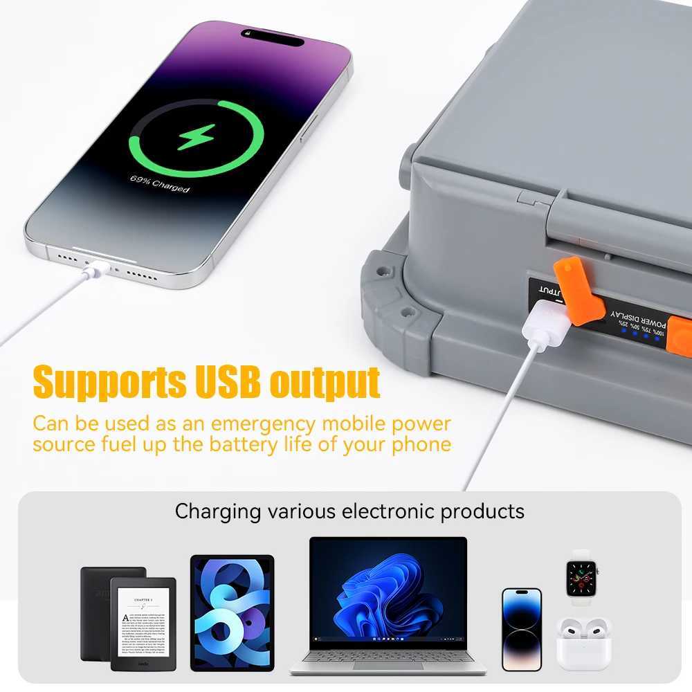 4 SolarPanels Portable Outdoor LED Light USB Charging Bank Power Floodlight Wireless Camping Tent Night Stall Emergency Light C250925