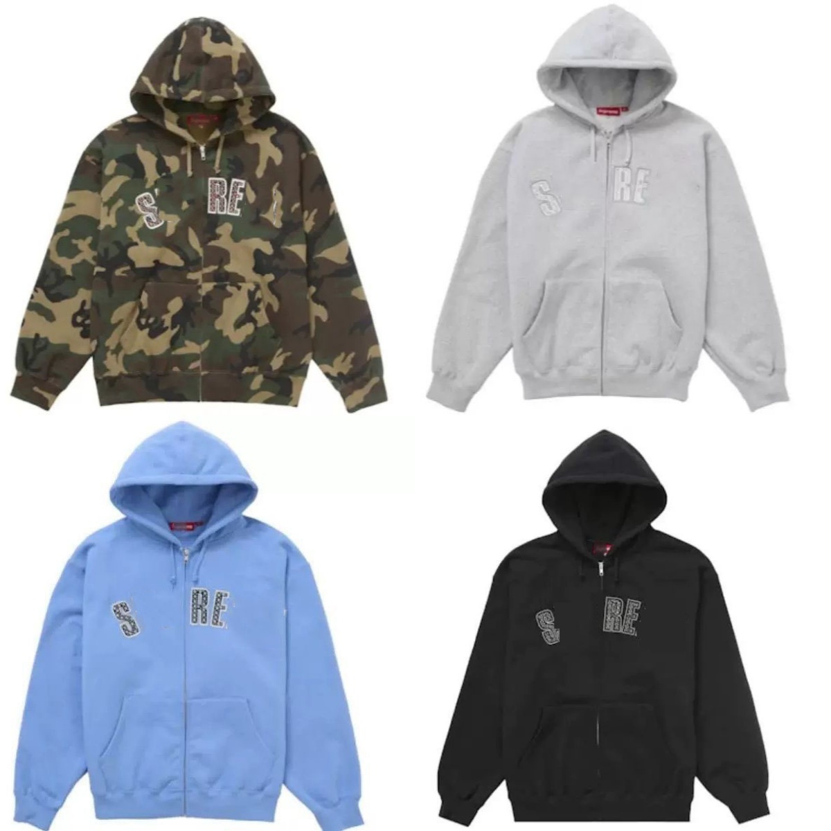 Men Zipper Hoodie Street Camouflage Hoodies Vintage Letter Embroidery Coat Loose Lazy Leisure Design Hip-Hop Long Sleeve Zip upr Tops Clothing