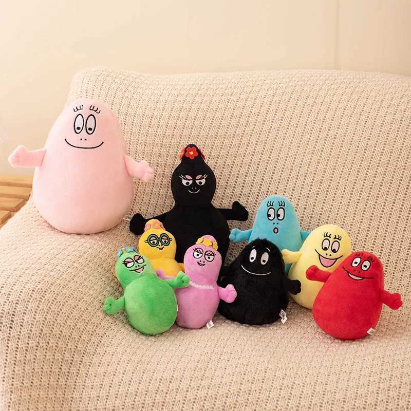 9pc Cartoon Barbapapa Plush Toys Soft Stuffed Dolls For Baby Kids Comfort Gift Toys Home Decor Girls Children Birthday Gifts Y250925