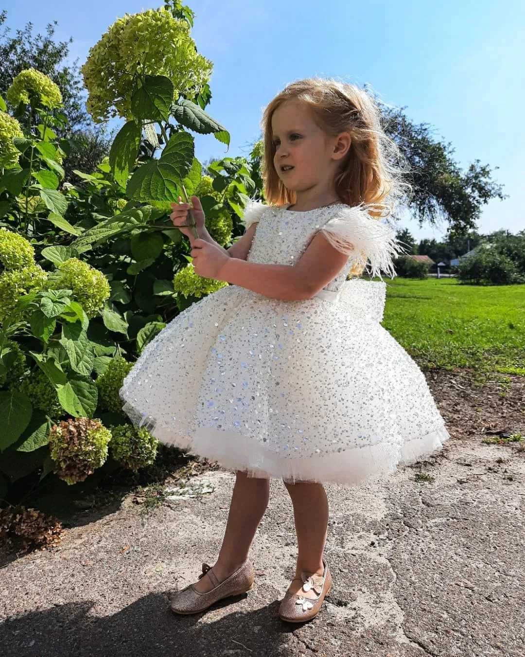 Meet Romance Vintage Princess Lace Tulle Flower Girls Dress for Kid Child Wedding Party Juniorbridesmaid Maxi Ball Gown Evening Z250926