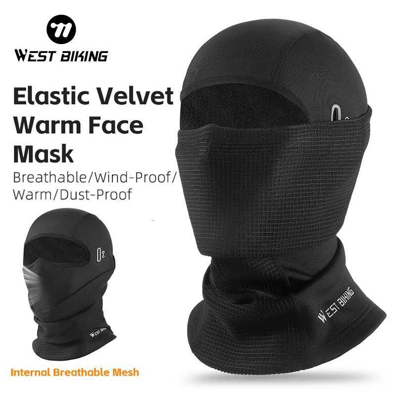 WEST BIKING Warm Cycling Headgear Winter Windproof Full Face Mask High Elastic Breathable Balaclava Hat Men Women Cycling Z250926
