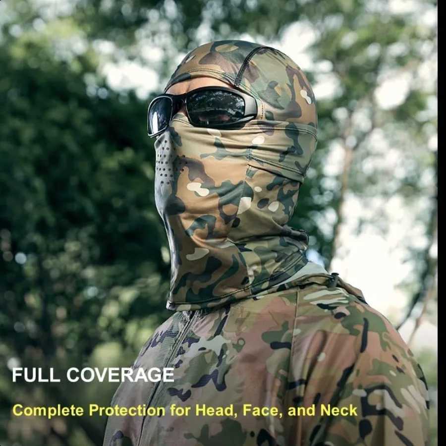 Balaclava Face Mask for Men Women UV Protection Summer Cooling Full Head Cover Camo Motorcycle Helmet Masks Hunting Hood Z250926