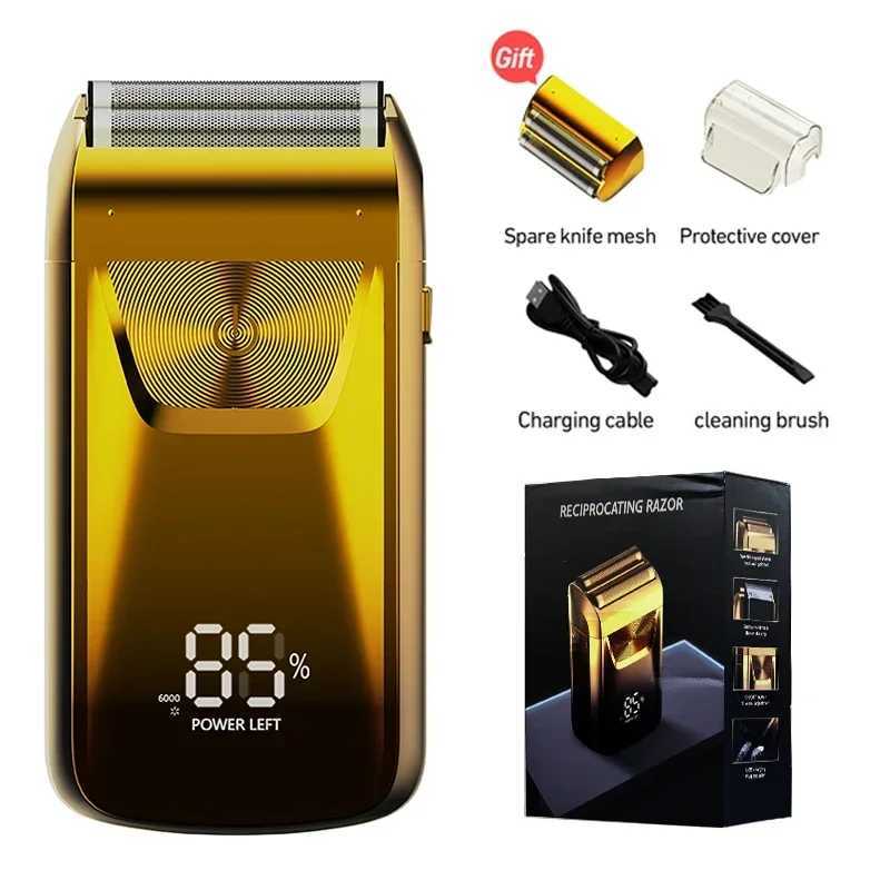 Electric Razor Electric Shaver Rechargeable Shaving Machine for Men Shaver Beard Razor WetDry Use Beard Trimmer Shaving Machine R250926