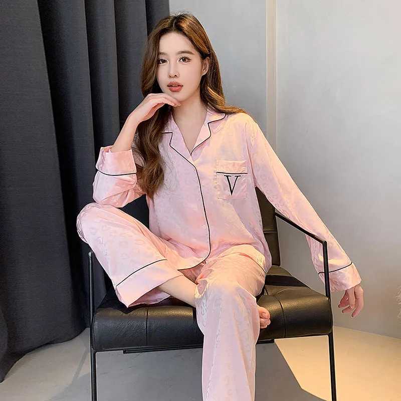 Sexy Leopard Print Pajamas Set Rayon Sleep Set Womens Home Clothes Long Shirtpants Loungewear As Gift Pijamas Suit Z250925