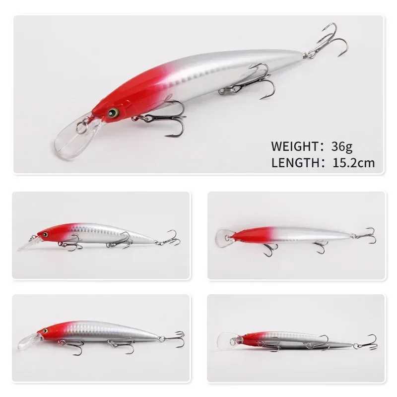 1PC Sinking Minnow Floating Hard Bait 152cm36g Artificial Bait Wobbr Crankbait Carp Perch Pesca Fishing Tack W250926