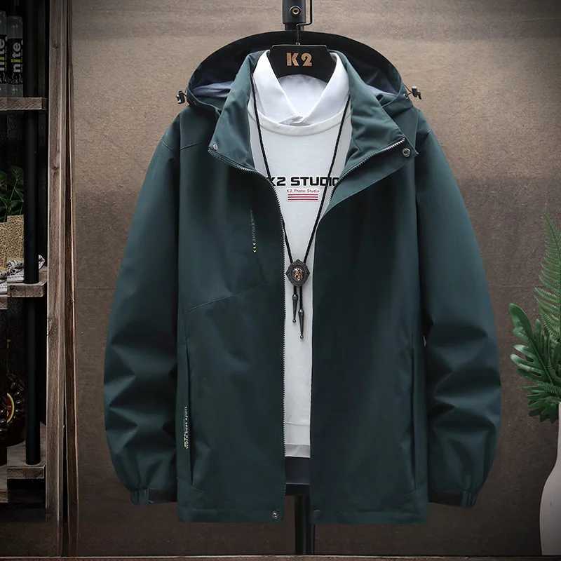 Mens Windbreaker Waterproof Jacket Coat Men Spring Autumn Travel Jacket Male Fashion Outdoor Outerwear Plus Size 6XL 7XL W250926