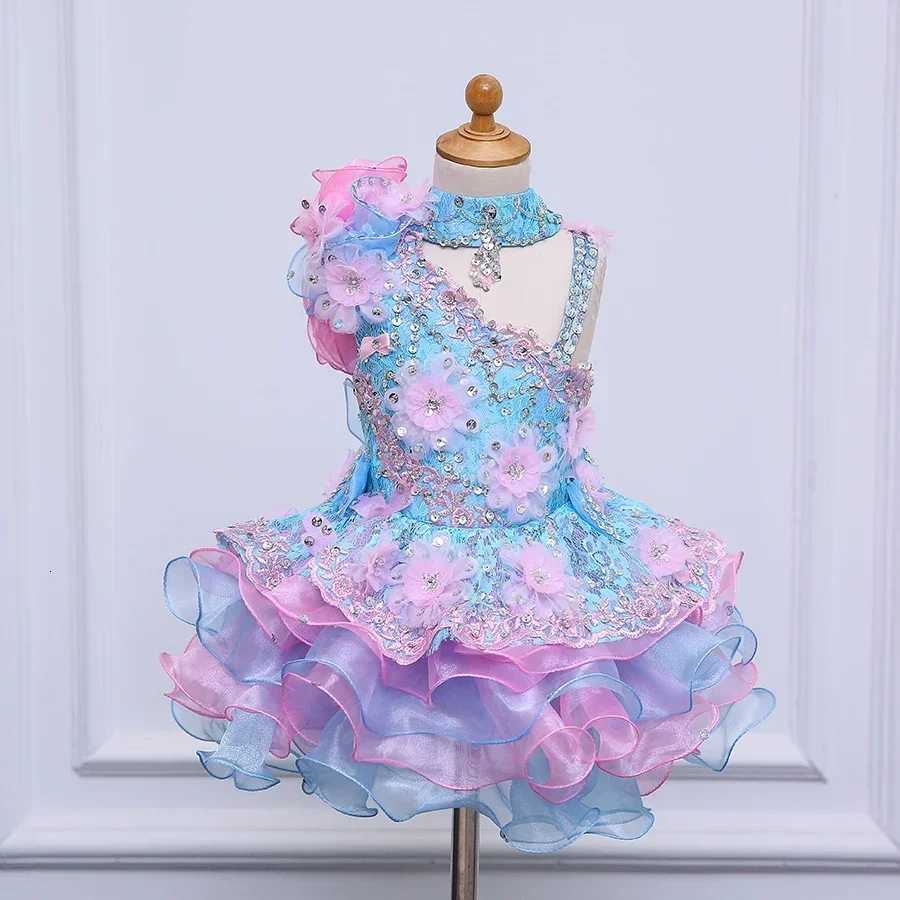 Colorful Little Flower Girls Dresses Sleeveless For Weddings Party Dress Kids Prom Dresses Evening First Communion Gowns Z250926