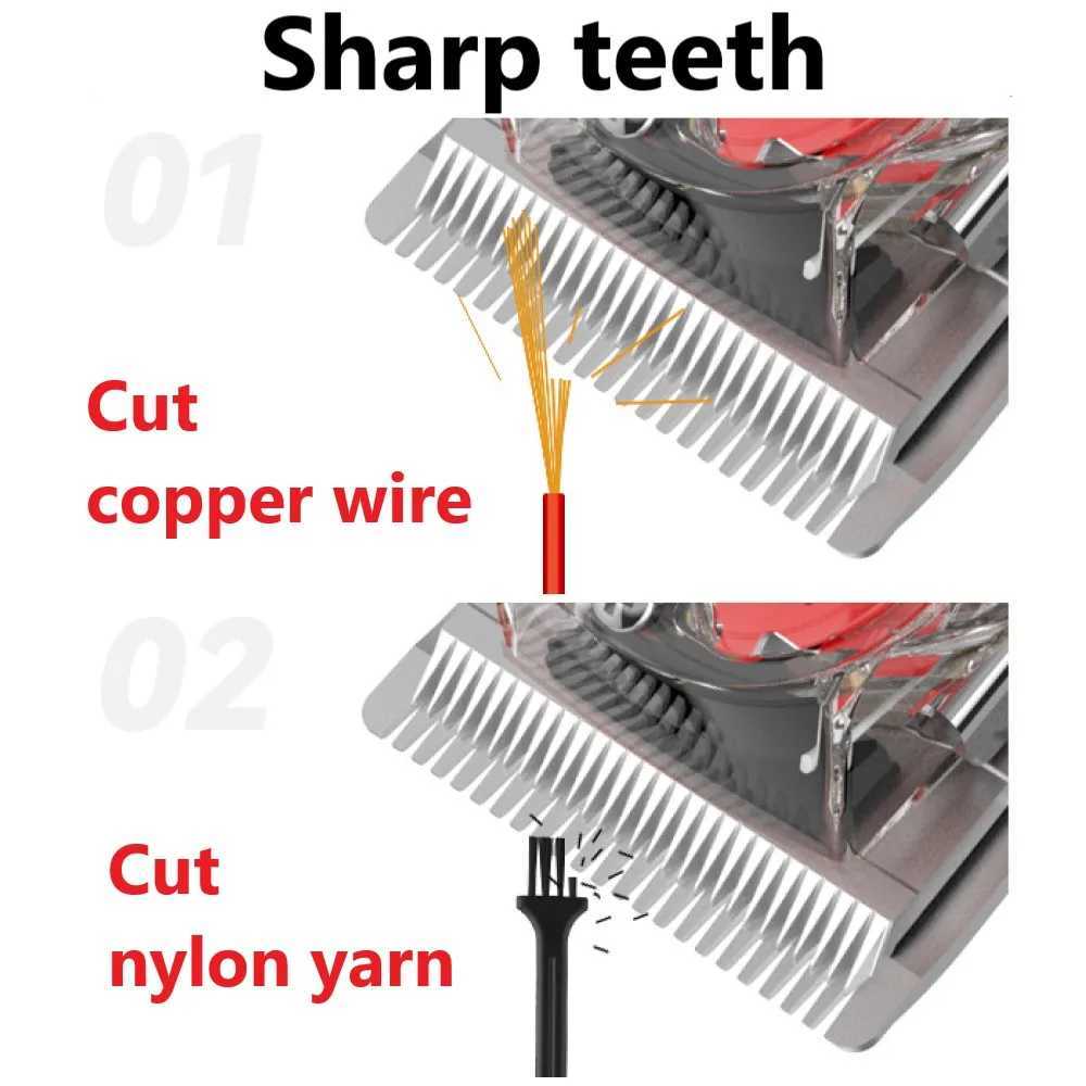 Kemei Rechargeable Hair Cutting Machine Barber Shop Fade Hair Clippers Cordless Trimmer Transparent Cover Red Base KM1761246 R250926