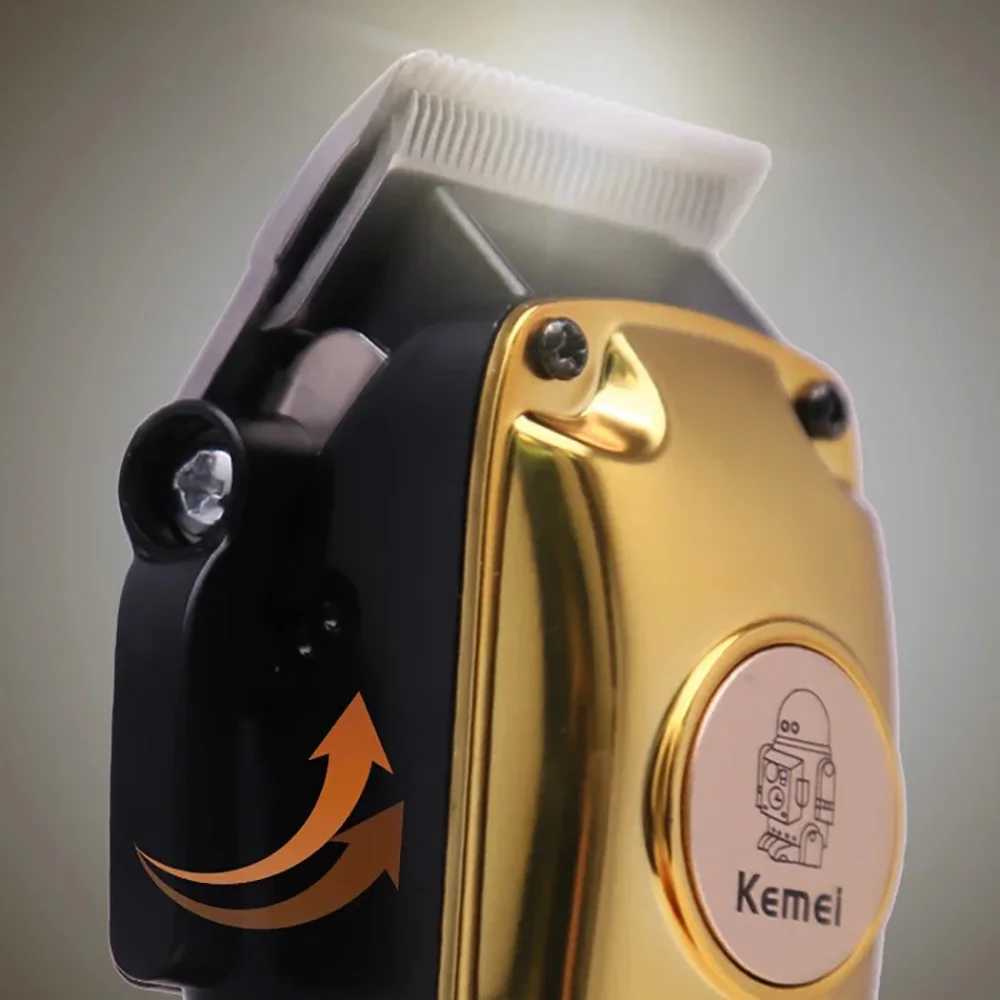 Kemei Professional Hair Clippers Electric Cordless Hair Trimmer with LCD Display USB Rechargeable Hair Cutting Machine for Men R250926