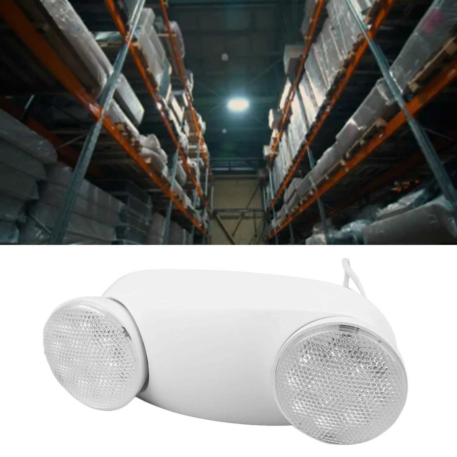 ZK20 Emergency Light with 2 LED Lamps Commercial Emergency Light Emergency Lighting Fixture 1800mAh Battery C250925