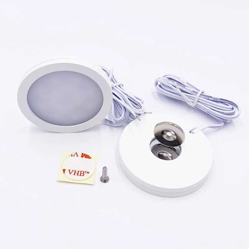 46810 pcspack LED Downlight 3W DC12V 24V Surface Mount Downlight with Magnet Round LED Panel Light Dimmable Spotlight RA90 C250925