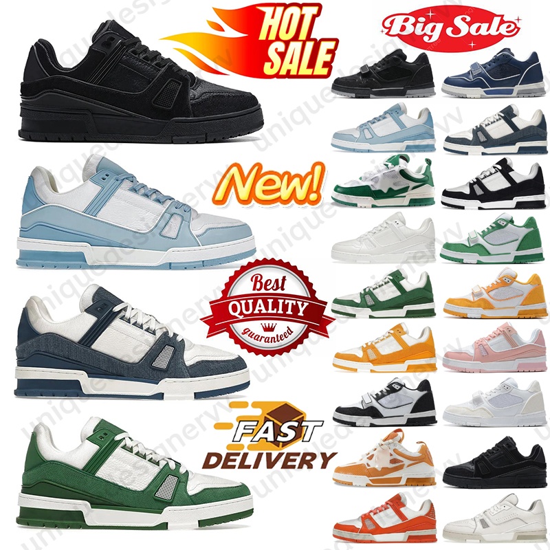 Designer shoes trainer sneaker casual shoes for men women designer platform sneakers black white pink green blue mens womens outdoor sports trainers 38-45