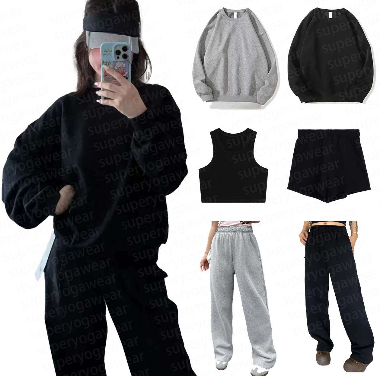 Women Yoga Set Hoodie pants sportswear set Top choice for autumn winter styling Perfect for daily wear Travel Camping fitness alosetliness Women clothes yoga set
