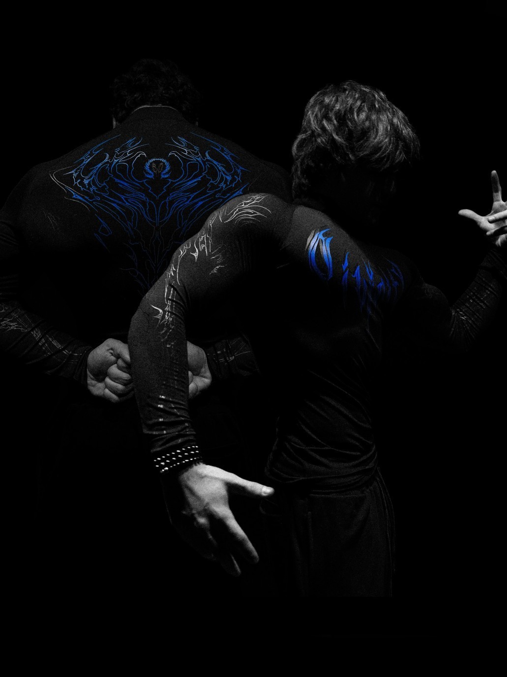 Breathedivinity Mens Long Sleeve Printed TightFitting Shirt High Neck Sports Fitness QuickDry Long 250926