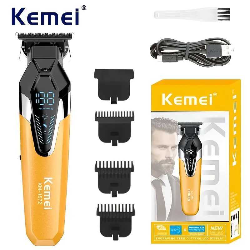 KM1572 Professional Electric Hair Clippers for Men Cordless Hair Trimming Machine Portable Haircut Clippers by Kome R250926