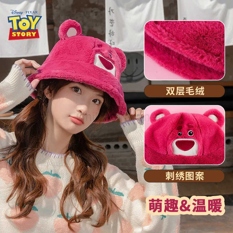 Disney winter warm bigeyed hat plush fisherman hat autumn and winter coldproof thickened small fresh cute basin hat warm hat H250926