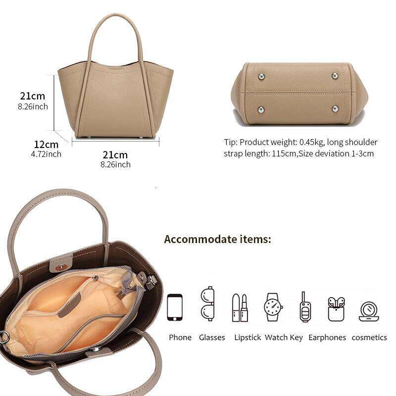 Female Natural Cowhide Casual Crossbody Bag Women's Cow Leather Durable Shoulder Bags Ladies Fashion Trend Handbags For Lady New Suotong2509