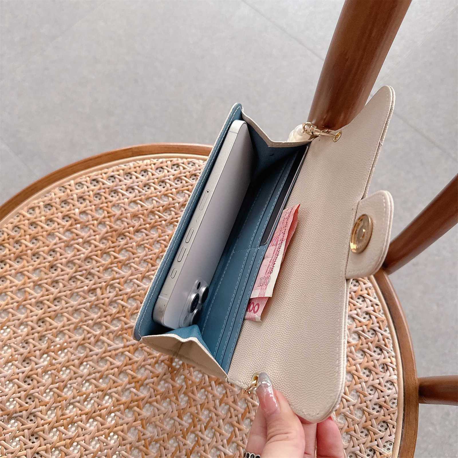 Diamond Pattern Mini Square Bag Womens Wallet Mobile Phone Bag Cards Bag Chain Womens Leather Bag Simple Style Handbag Z250926