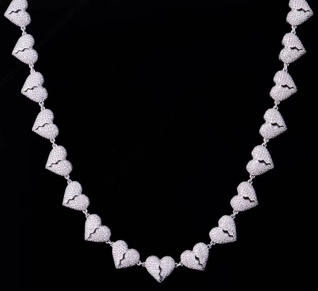 9K24K Gold Pave Diamond Cuban Chain CVD Lab Grown Ice Necklace IGI 24H 3D Custom 30 Deposit