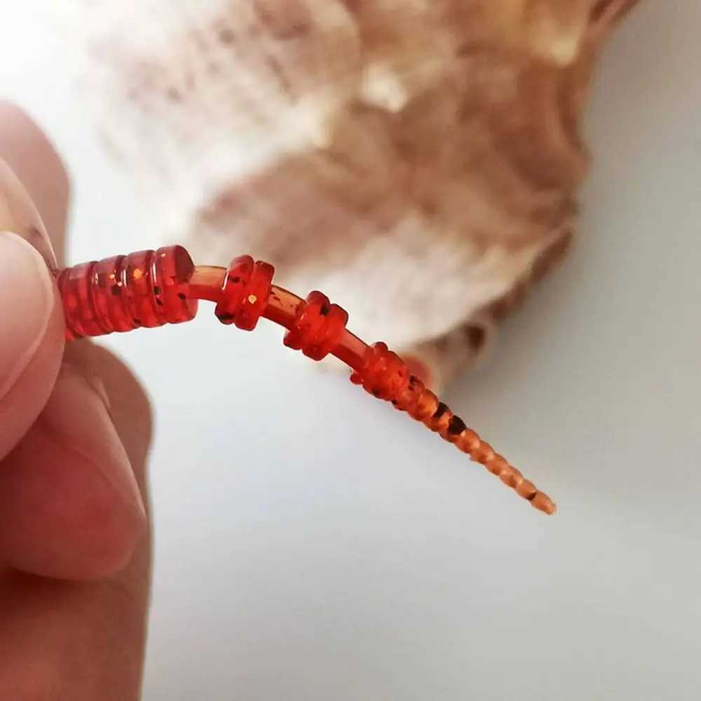 10PCS Soft Jig Worm Lures 40mm Polaris Minnow Lures Pesca Sinking Soft Baits Bass W250926