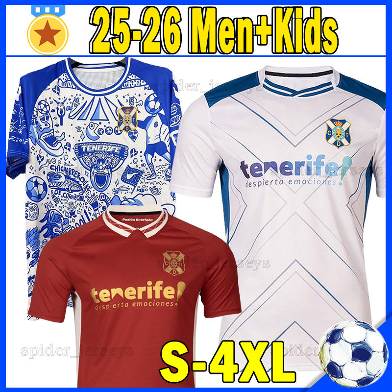 XXXL 4XL 25 26 CD TenErIfes Soccer Jerseys Tete LUISMI CRUZ MAIKEL.M AITOR SANZ Chicharreros Retro 1997 99 DAVID RUEZ. Football Shirts Insulares Men Uniforms kids kits