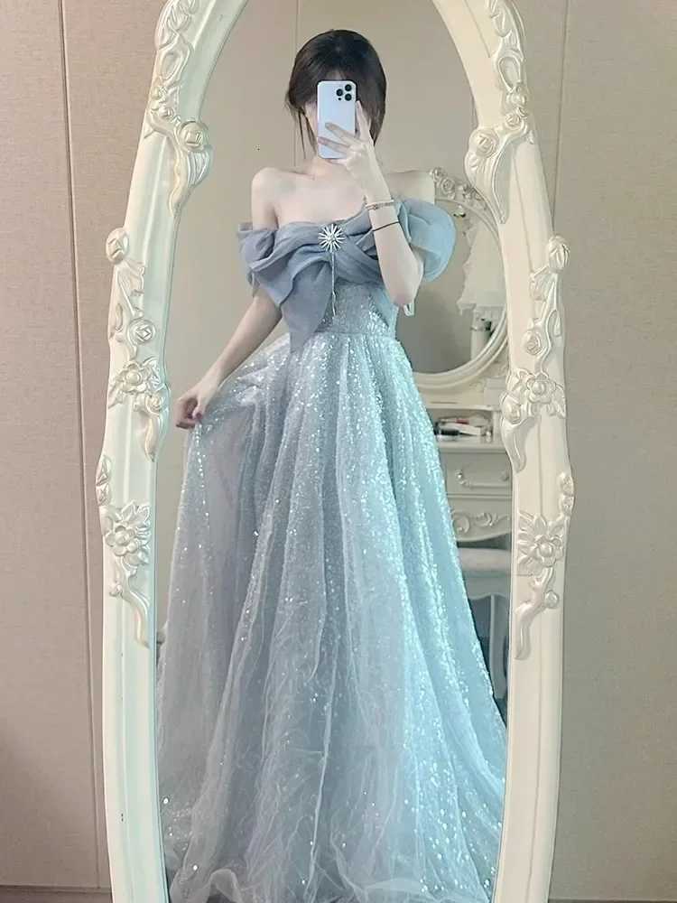 15 quinceanera dresses One shoulder evening gown with a light luxury niche highend adult gift fluffy dress and formal attire Z250926