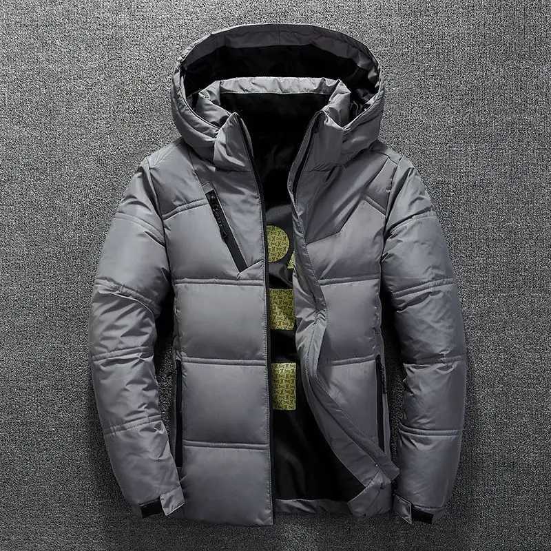 Autumn and Winter Fashion Ultra Light Duck Down Hooded Down Jacket Mens White Duck Down Feather Warm Coat Mens Street Clothing W250926