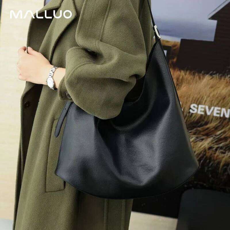 Female Genuine Cowhide Designer Handbag Women Cow Leather Fashion Trend Shoulder Bag Ladies Large Capacity Crossbody Bags Suotong2509