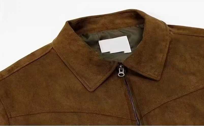 Korean Version New Jacket Suede Mens Coat Autumn Lapel Leather Jacket Mens Flight Suit Motorcycle Jacket Mens Autumn Jacket W250926