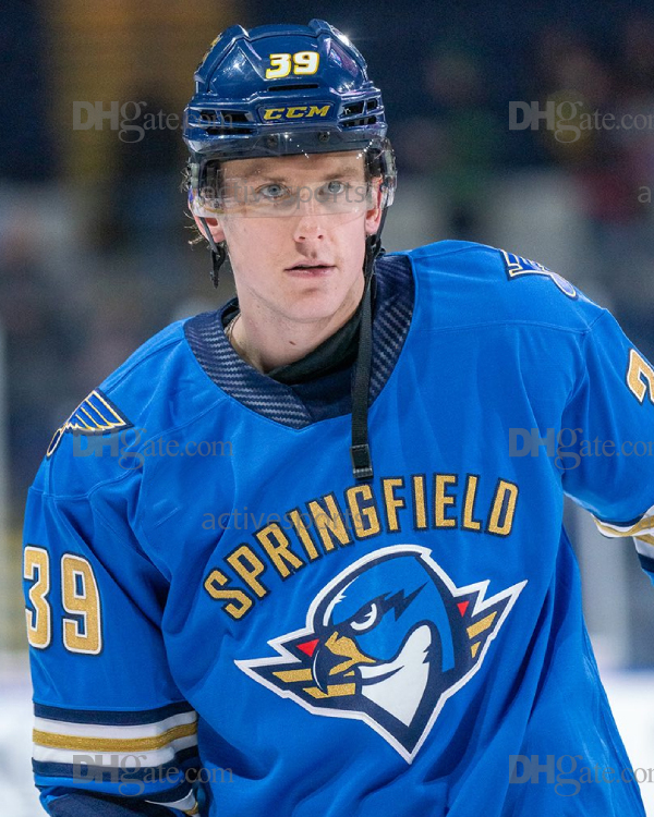 Mens Womens Youth Springfield Jerseys Matthew Peca Matt Luff Hugh McGing Stitched Name Number Hockey