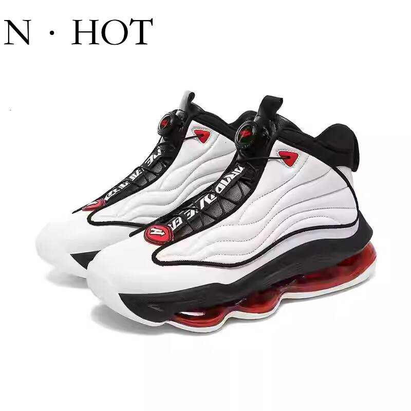 NHOT Designer Luxury Trendy Shoes Breathable Casual Shoes Trendy Sneakers High Top Rotating Buckle Air Cushion Practical Basketball Shoes Youth Fashio