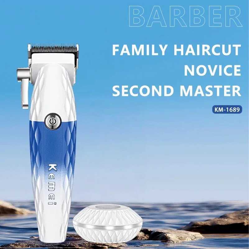 Kemei Professional Barber Hair Clipper with DLC Blade Cordless Electric Hair Trimmer Rechargeable Hair Cutting Machine 8800RPM R250926