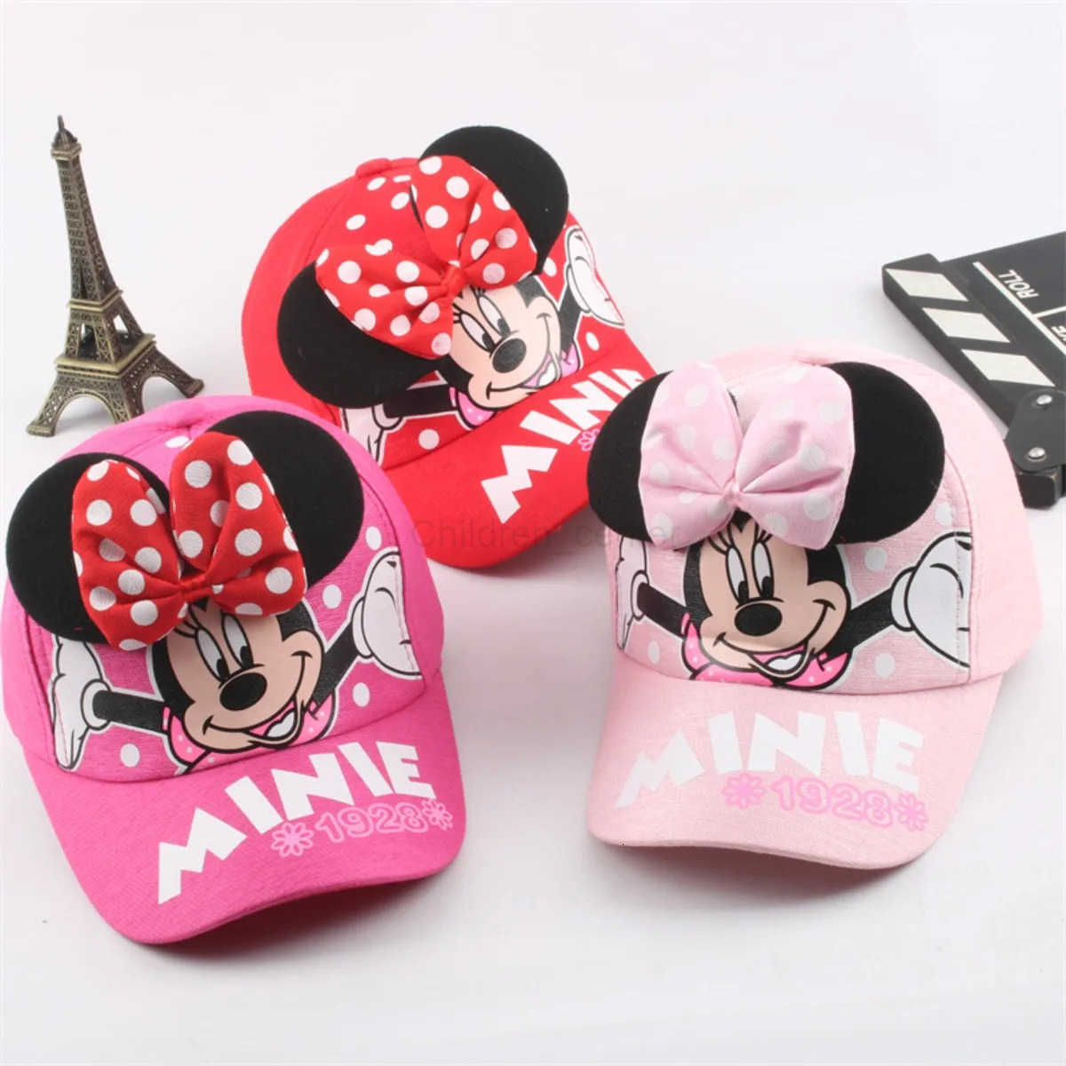 Disney Children Mickey Minnie Cartoon Baseball Cap Peaked Caps Baby Girls Boys Adjustable Kids Princess Hat Festival Gift H250926