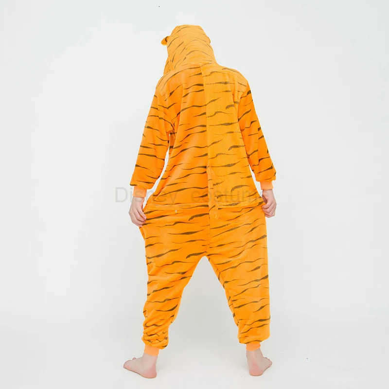 Disney Kigurumi Kids Cute Jumping Tiger Animal Cartoon Pajamas Children Sleepwear Girls Boys Onesies For Christmas Halloween Party H250926