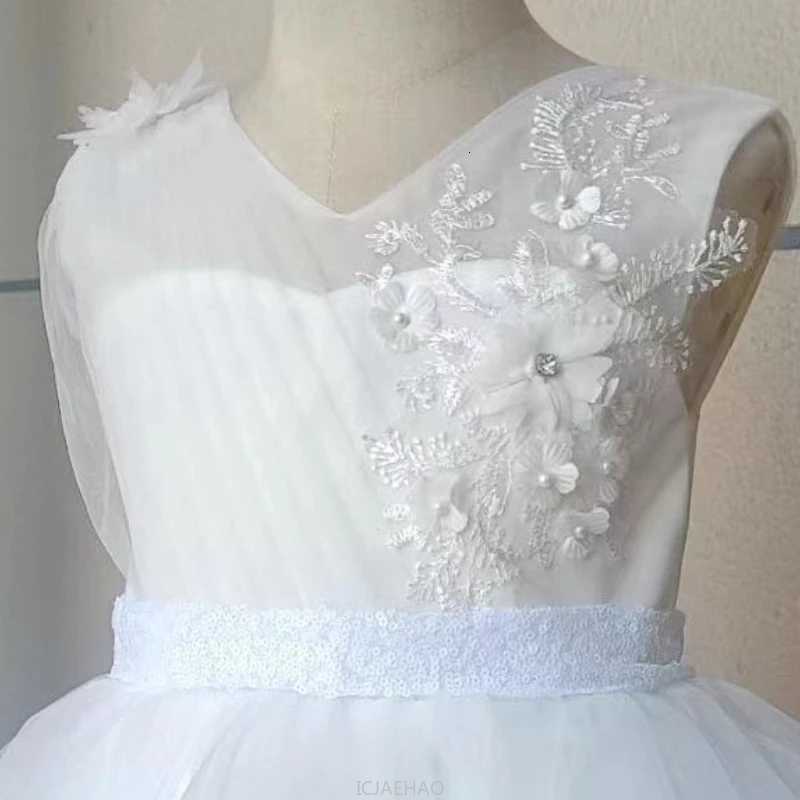 Party Dress Vestido 2025 Kids Birthday Dresses First Year Princess Gown Costume Children Host Piano Performance Formal Outfit Z250926