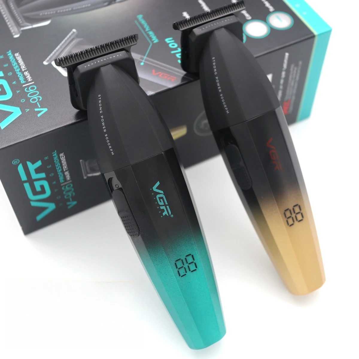 Professional Clipper 9000RPM DLC TBlade 2000mAh Battery USB Interface Wireless Gradient Trimmer for Baber Haircuts R250926