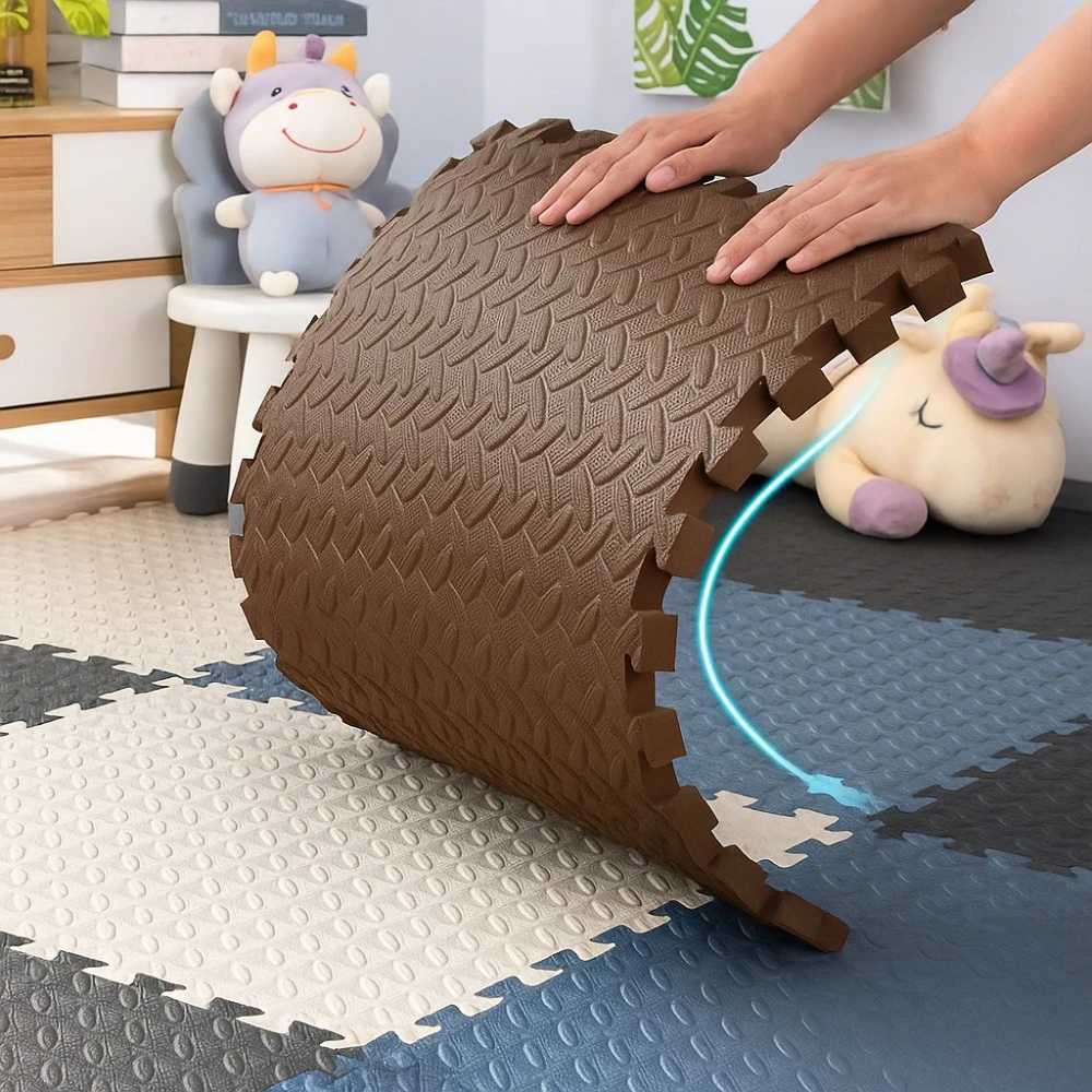 12 Pcs Home Foam Flooring EVA Foam Patchwork Floor Carpet Soft Non Slip Thickened Crawling Mat Childrens Play Mat Home Decor C250926